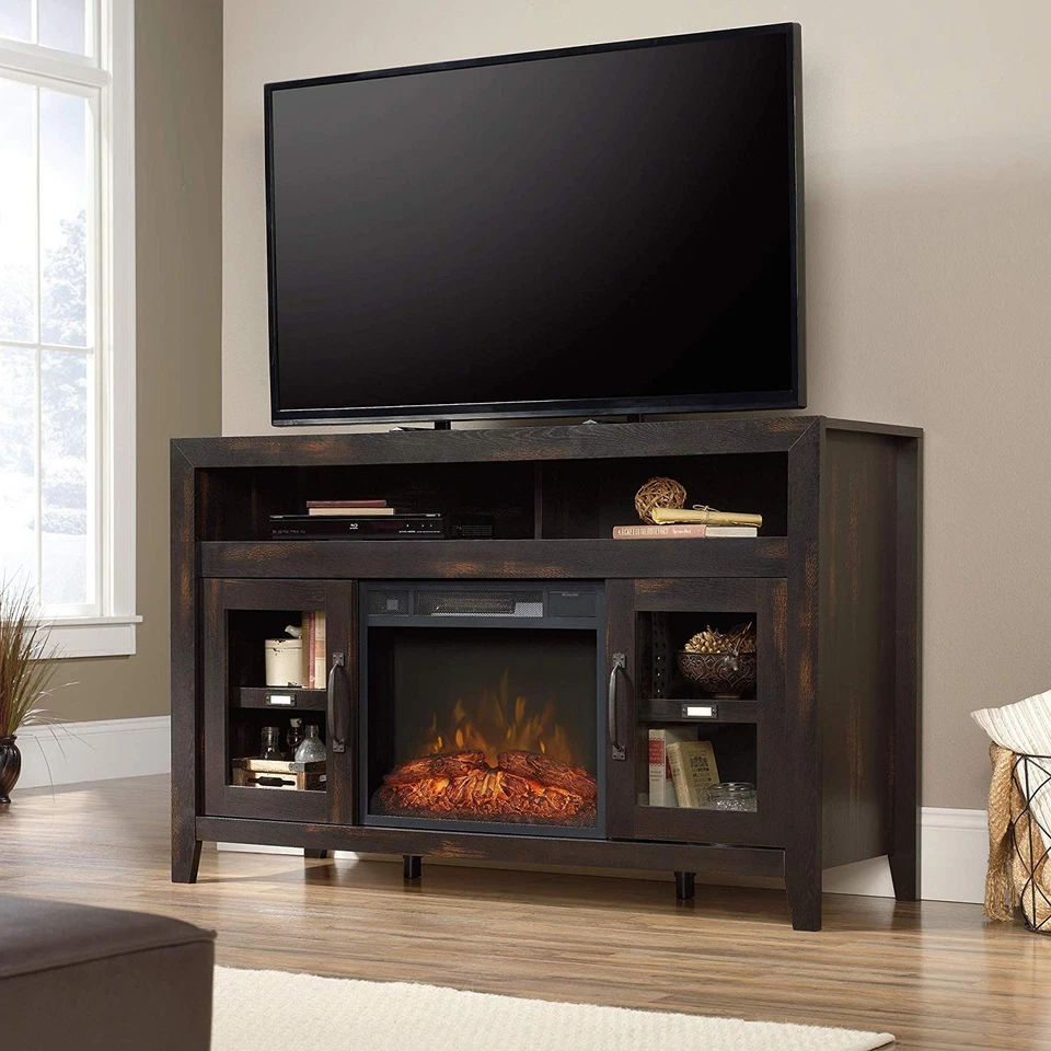 Sauder Dakota Pass entretenimiento/chimenea Cred Chp Foto 3 de 4