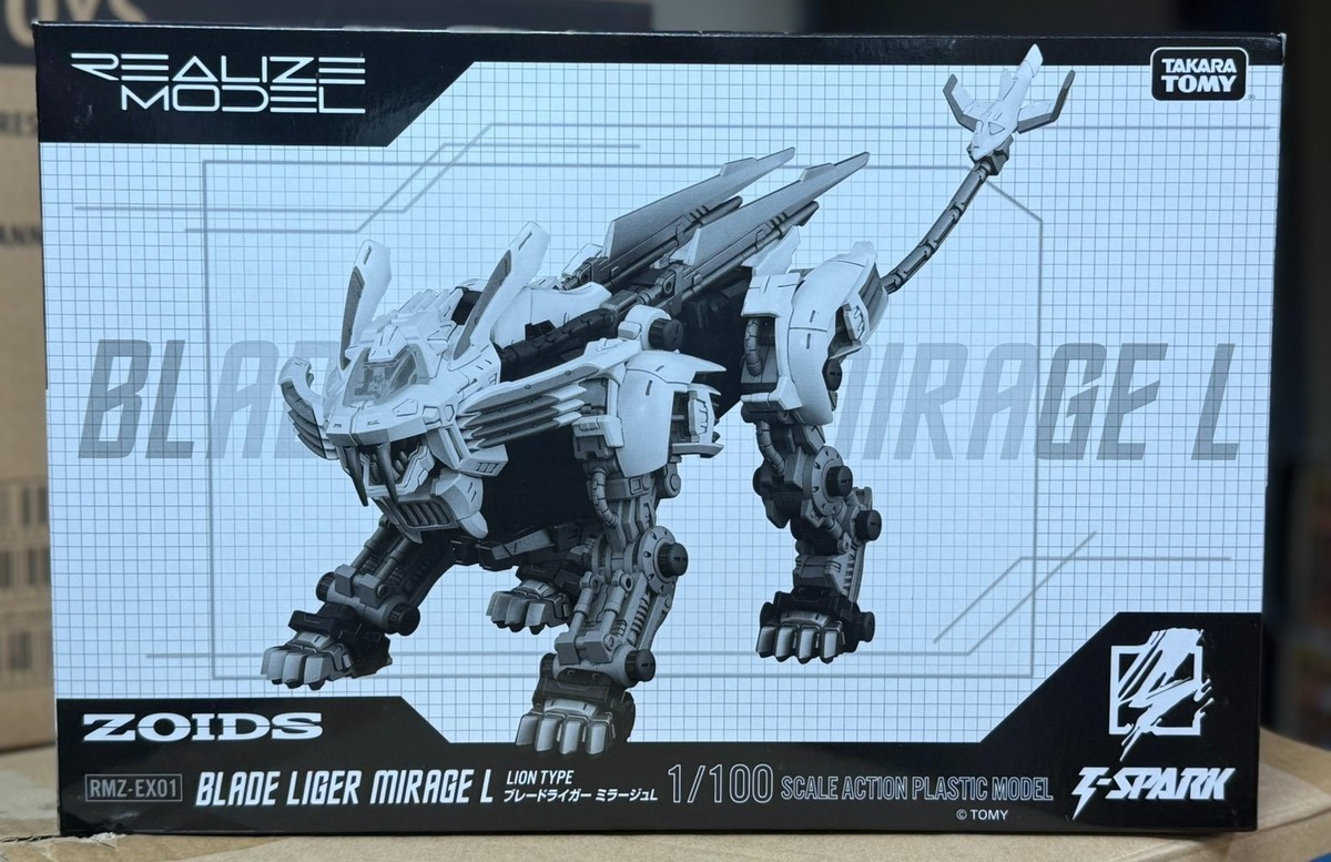 特撮 ZOIDS BLADE LIGER MIRAGE L 1/100 TAKARA TOMY T-SPARK ZOIDS RMZ-EX01 BLADE LIGER MIRAGE L REALIZE