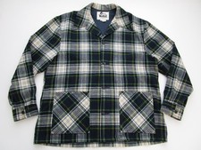Mens XL Woolrich Chore Shirt Jacket Wool Plaid Vintage USA Shacket Rare