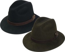 Hut mit Feder wasserabweisend und knautschbar  Hüte Filzhüte Winterhut Herrenhut