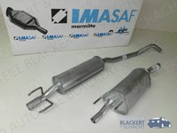 Imasaf Auspuffset Ab Kat für Opel Corsa B Diesel 1.5 TD 1993-2000 | Msd+Esd