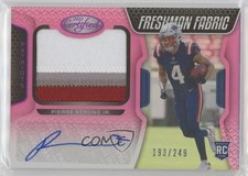 2022 Certified Freshman Fabric Signatures Mirror Pink Pierre Strong Jr Auto 1u6