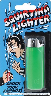 FAKE SQUIRT CIGARETTE LIGHTER FUNNY JOKE BOYS TOY KIDS CHILDRENS PRANK GIFT 