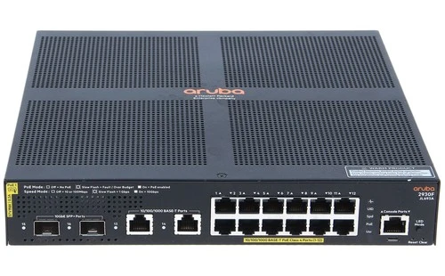 HP - JL693A - Aruba 2930F 12G PoE+ 2G/2SFP+ - Switch - L3 - Managed