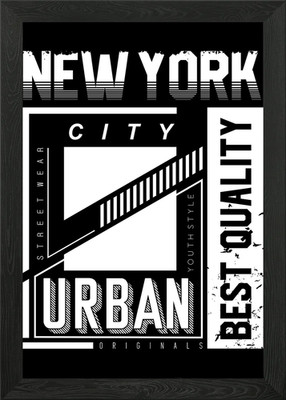 New York City Urban Originals Gerahmtes Wandbild Poster Leinwanddruck Bild