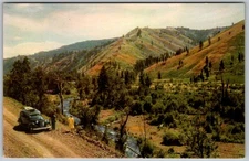 Vtg Postcard Snake River Tributary Vista Southeastern Washington, WA 1950s