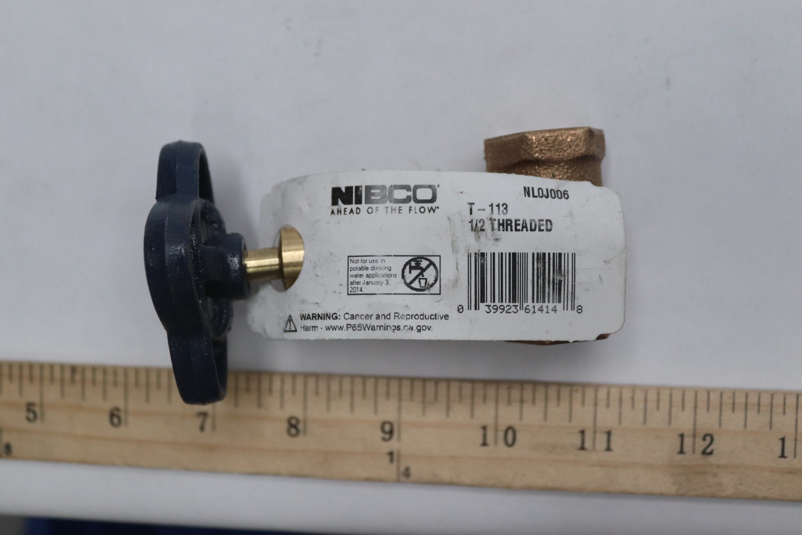 Nibco 2-Port Gate Valve Bronze 1/2" T-113 NL0J006