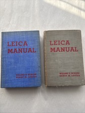 Lot of 2- LEICA MANUAL BOOKS 1937/38 2nd  3rd Ed. HardCover