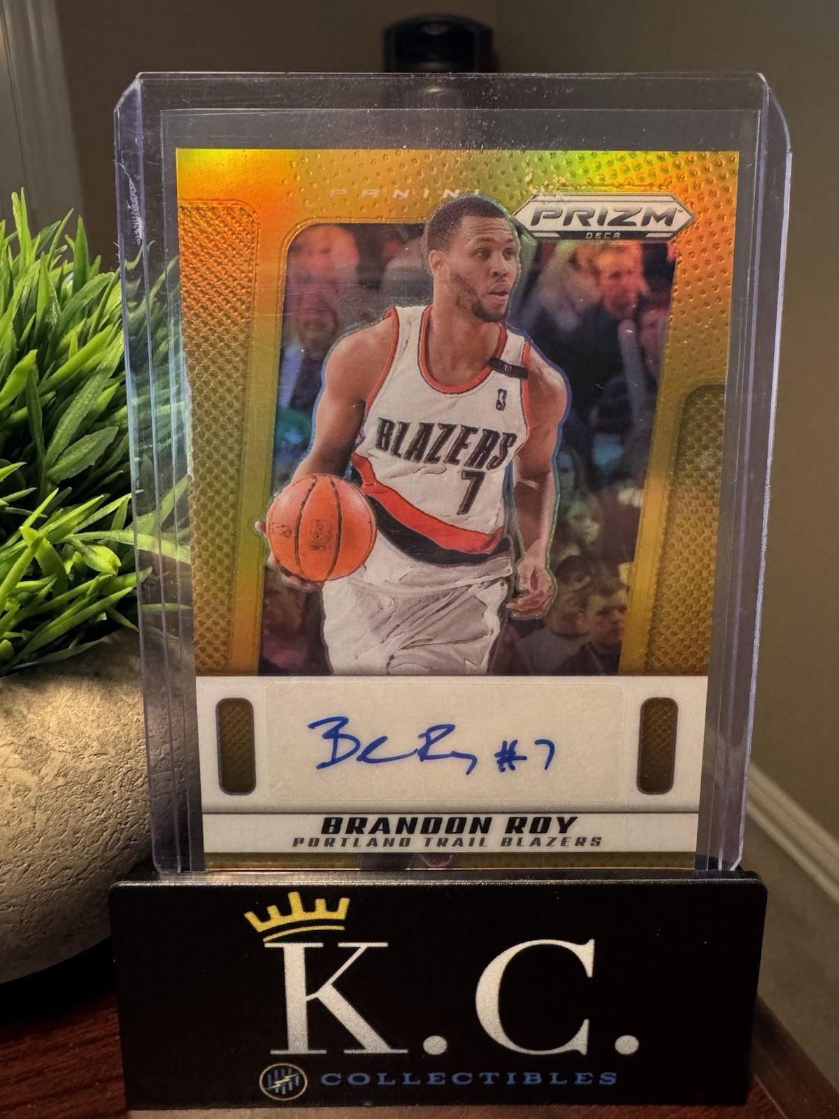 2024-25 Panini Prizm Deca Brandon Roy Signatures Gold Auto #/10 Blazers