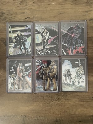 Topps Star Wars Galaxy Karten Holo Edge Insert Set 1993