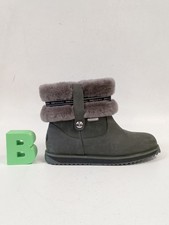 EMU Australia Scott W12328 Sheepskin Lined Boots UK 5 Grey - PRE-OWNED