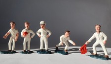 Carera Figuren, 5x, Team Boxengasse, 1:32, Vintage, 60-70er Jahre, guter Zustand