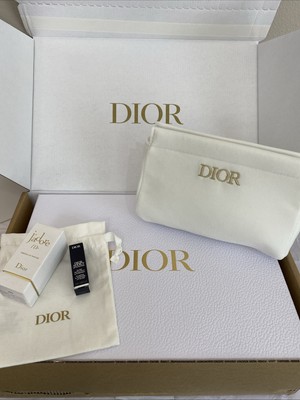  Christian Dior Lot W/ Pouches, Jadore Perfume, Lip Addict In Original Box 