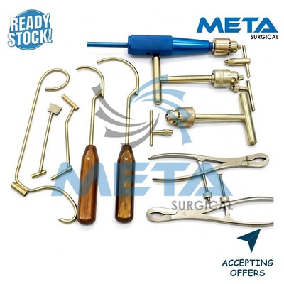 Basic Orthopedic Surgery Instrments Set of 10 pcs