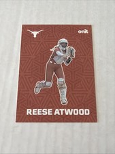 2026 ONIT Texas Longhorns SOFTBALL card REESE ATWOOD Fusion Orange