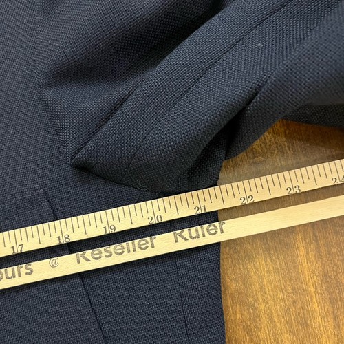Vintage 60s Brooks Brothers 2/3 Rolls Navy Blazer 40 41 L - Gold Button Wool USA - Picture 12 of 16