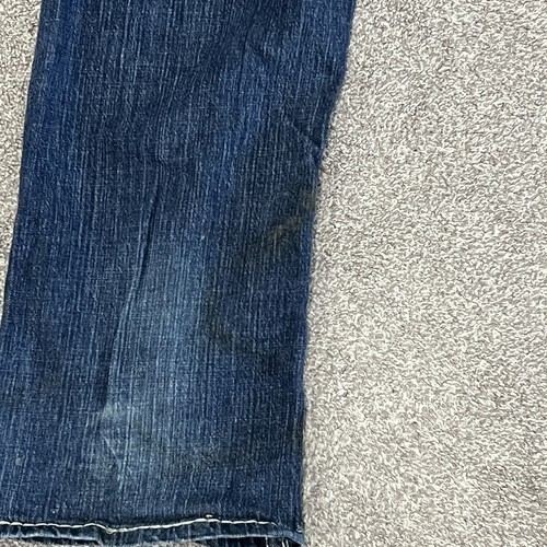 Wrangler Rock 47 Jeans Uomo 40x36 Pantaloni Cowboy Slim Dritti Scuri Punti Spessi - Foto 17 di 24