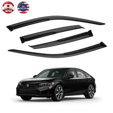4x For Honda Civic 4-door 2022-2025 Window Visors Rain Guards Deflector 4x For Honda Civic 4-door 2022-2025 Window Visors Rain Guards Deflector