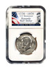 1776-1976 Kennedy Half Dollar Bicentennial Independence Hall Slabbed 50C Kennedy