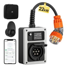 22kW EV Charger AC Type 2 Stationary and Mobile Plug 5PIN 8-32A 3-Phase WIFI dé
