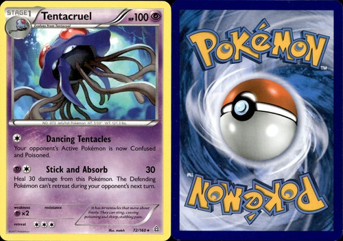 Tentacruel 72/160 Rare Pokemon Primal Clash LP+