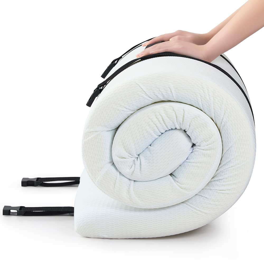 3Inch Cot Mattress Topper,Narrow Twin Gel Memory Foam Mattress Topper for Cam...