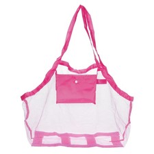 Beach Jersey Bag, Large Size Tote Sports Travel Bags, Pink Red