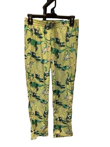 Cat & Jack Green Dinosaur Pajama Pants Size XL 14