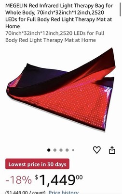 MEGELIN Red Infrared Light Therapy Bag for Whole Body, 70inch*32inch*12inch,252
