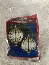 Sulyn EMERALD FANTASY Vintage Christmas Ornament Kit Makes 2 Holiday Time 217