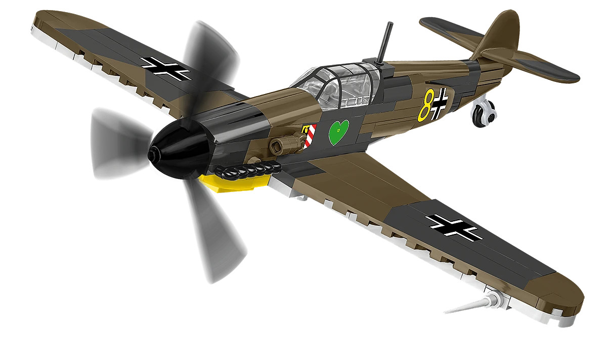 COBI-5873 WWII Messerschmitt Bf-109F German Aircraft Building Brick Model 123pcs - Image 8