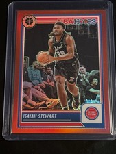 2023-24 Panini Nba Hoops Premium Stock - Isaiah Stewart #161 Red Prizm /275