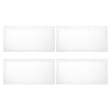 8 x 4 Inch 4 Pcs Crochet Basket Bottoms Rectangle Acrylic Base for Crochet