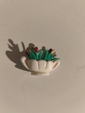 Vintage Lundby Barton Dolls House flower vase 1:16 1970's VGC