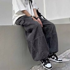 Pantaloni da lavoro hip hop americani versatili gamba larga jeans pantaloni Harlan