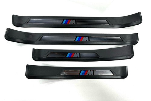 For BMW E39 96-03 M5 Kick Plates Protector DOOR SILL TRIM KIT PLATE 4PCS