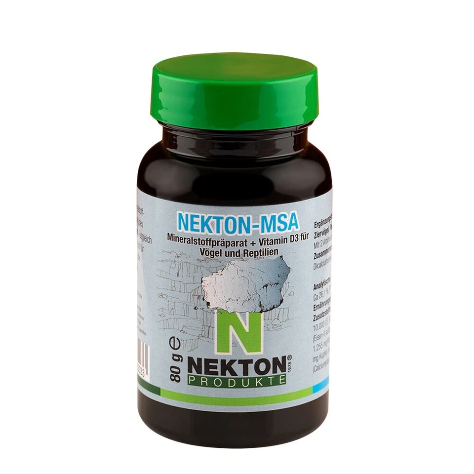 Nekton MSA Vitamin D3 + Mineralstoffe 80 g , Aufbaupräparat