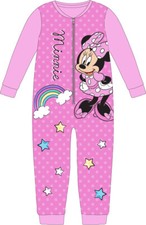 Schlafanzug Jumpsuit Minnie Maus Fleece Overa...