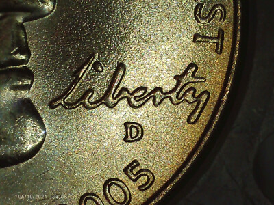 2005-D Jefferson nickel Double-Speared Bison Die Gouge DDO rare 5c