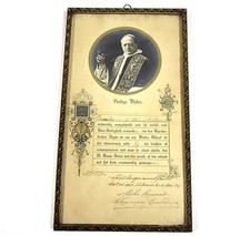 Vintage Pope Pius XI Holy Blessing Document ? Dutch ? 1941