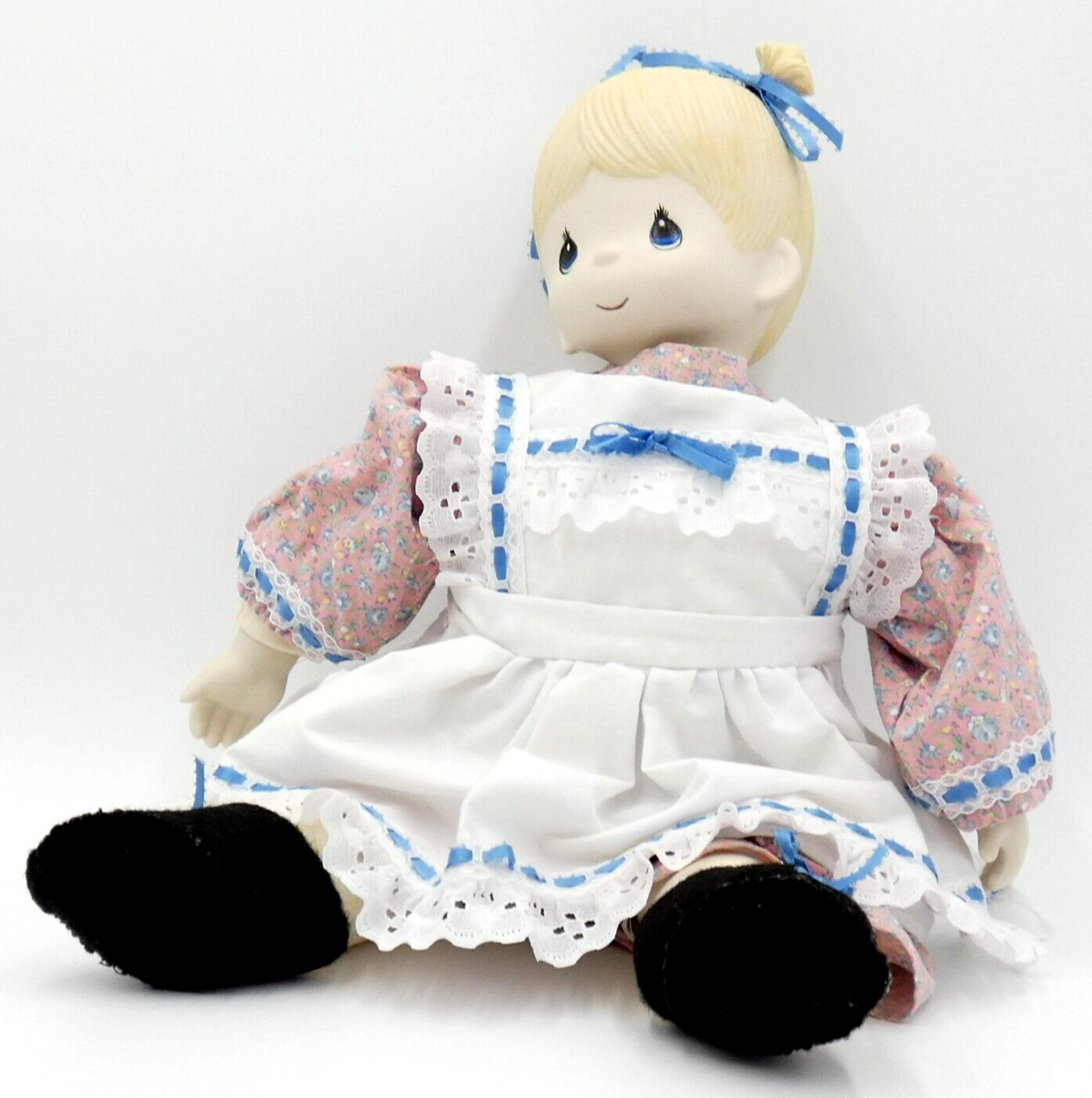 Precious Moments Debbie Porcelain Doll Head and Cloth Hands Body 20