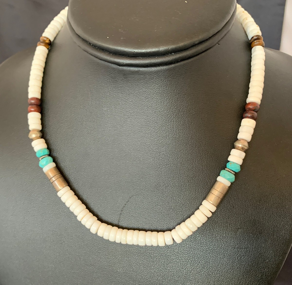 100 Gram Native American Navajo Singer Turquoise Lapis Sugulite Sterling Silver Necklace 100 Gram Native American Navajo Singer Turquoise Lapis Sugulite Sterling Silver Necklace