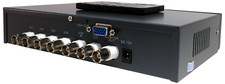 4-Channel Analog Video Switch Multi-Viewer  Dual BNC VGA Output For Surveillance