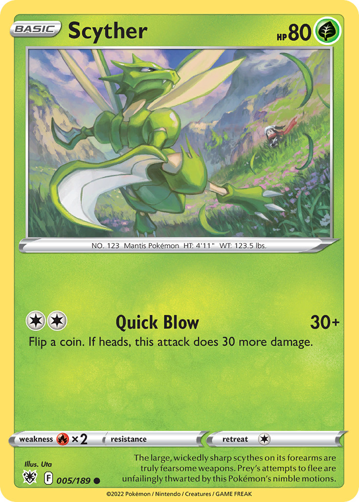 Scyther 5/189 Common | Astral Radiance | Pokemon Card