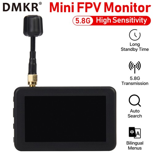 DMKR 3inch 5.8G 40CH Mini FPV Display Automatic Search For RC FPV Drone Part - Picture 4 of 25