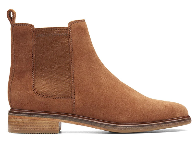 Clarks Hearth Kaylie Stivaletto Donna – Pelle Marrone Chiaro, Tacco Comodo, 37.5 EU - 6