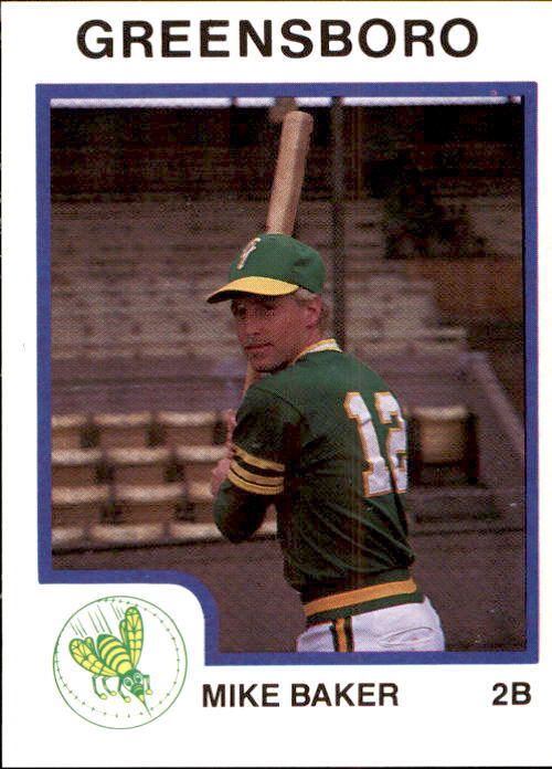1987 Greensboro ProCards 1724 Mike Baker Yucaipa California CA