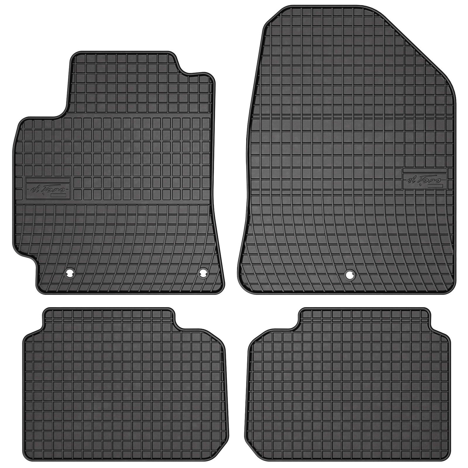 Tapis de sol Frogum El Toro en caoutchouc noir pour Hyundai Elantra VI 2015-2020