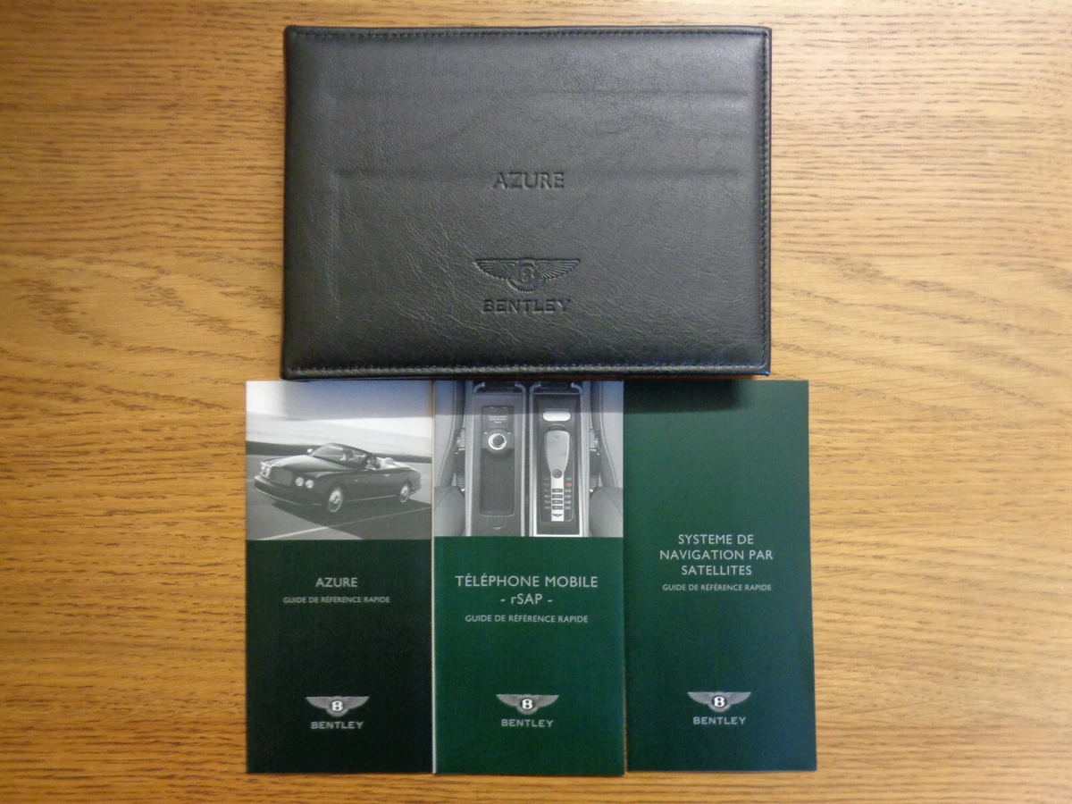 Manuals/Handbooks Paper Bentley Car Owner & Operator Manuals for