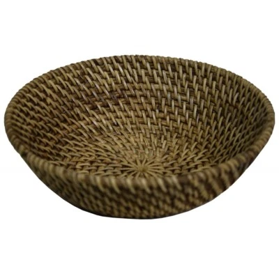 Coquille Panier Petit Panier En Matériau Naturel 100% Ata Rotin Tressé - Photo 1/4